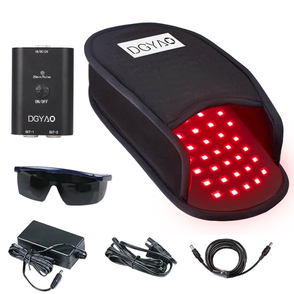 DGYAO foot pad wrap with 660nm and 850nm lights for full foot coverage.