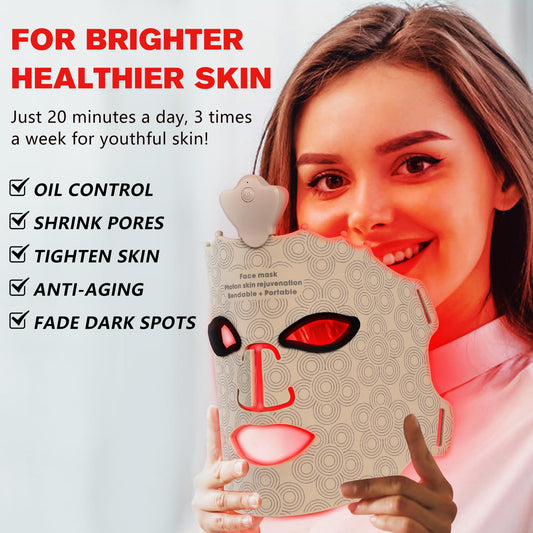 DGYAO seven-color LED therapy mask supports customizable skincare sessions
