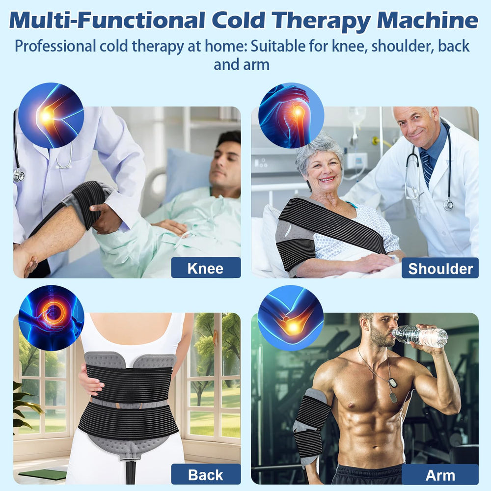 Diagfile cold therapy machine water ice packs extend therapy sessions.