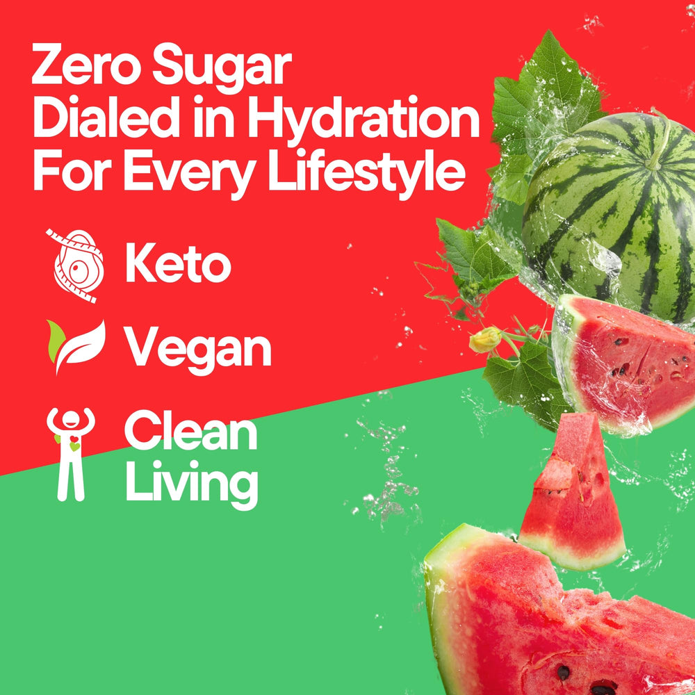 Sugar-free label on Dialed Moods Watermelon Wipeout highlights clean hydration