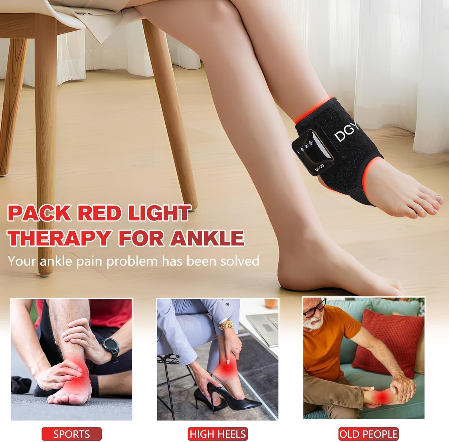 660nm and 850nm spectrum supports versatile light therapy options.