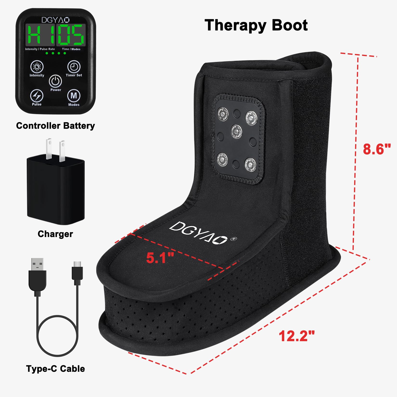 Dialudon foot ankle wrap with Velcro strap for secure fit