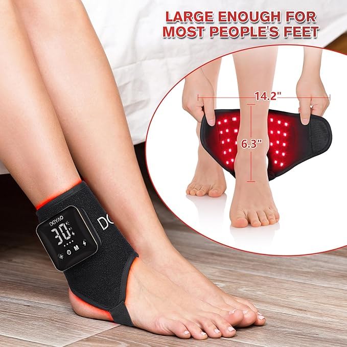 Secure Velcro strap keeps the wrap in place during activity.