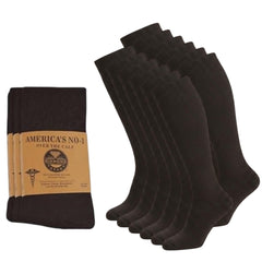 Diamond Star diabetic knee-high over-the-calf view showing full calf coverage and soft cotton.