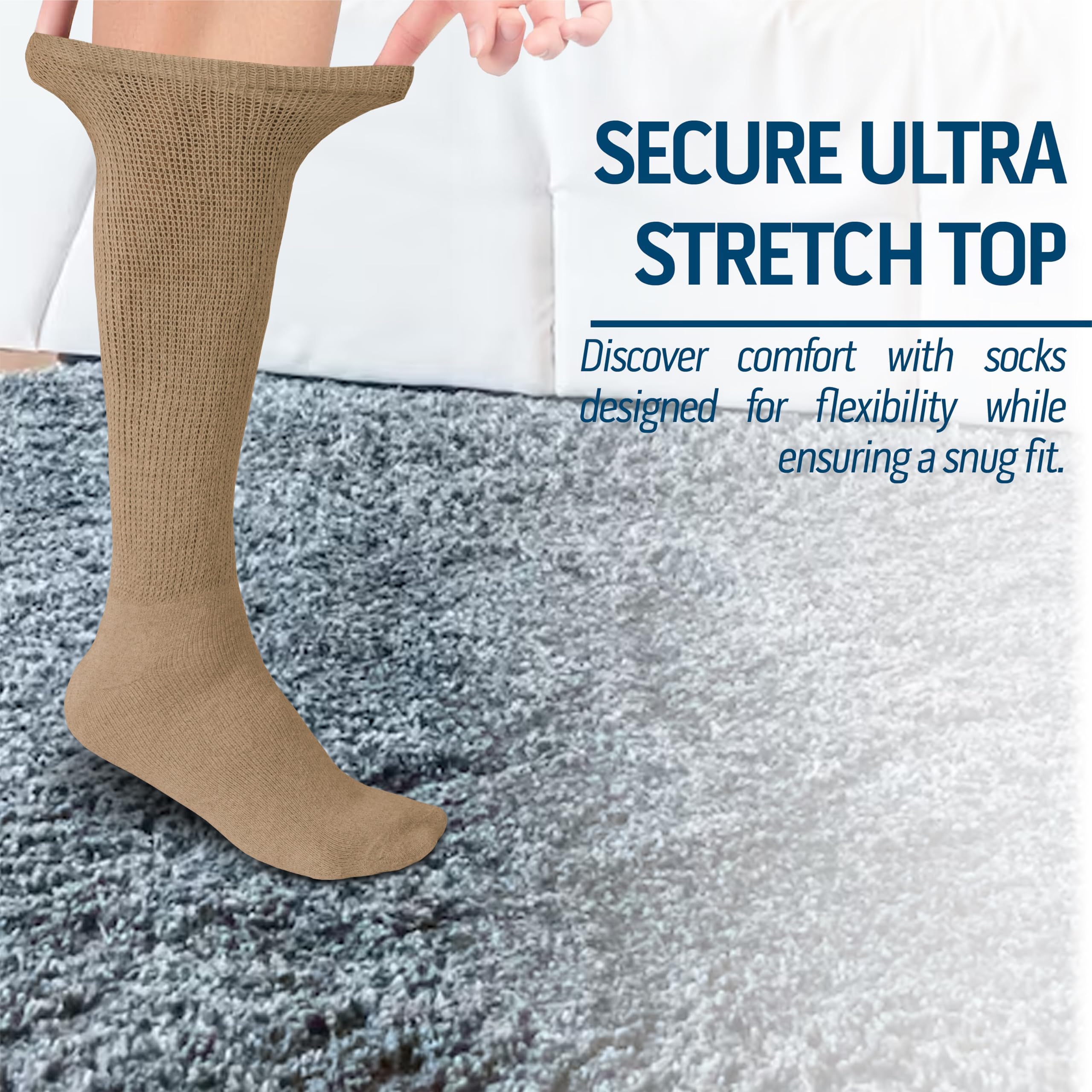 Diamond Star knee-high socks ideal for dress or casual outfits with reliable fit.