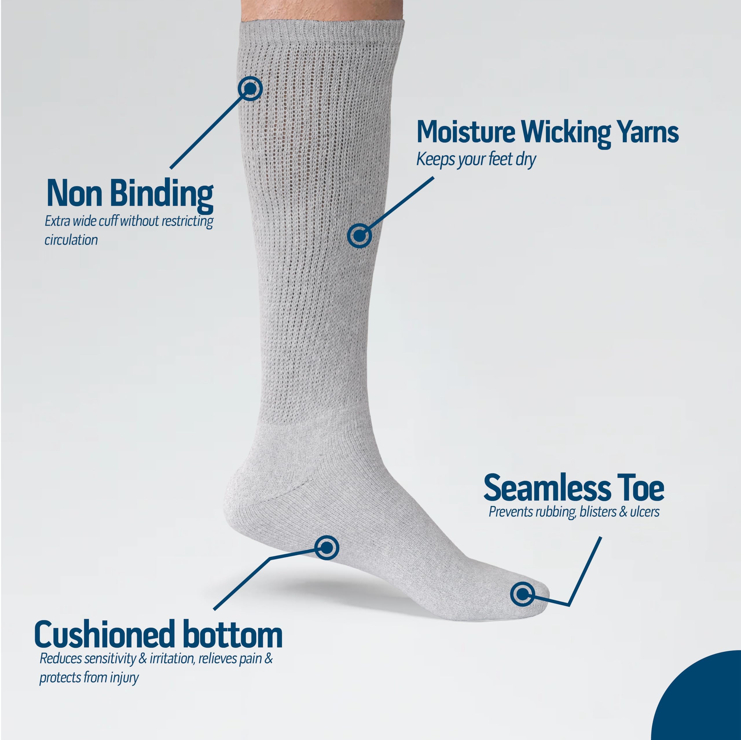Diamond Star cushioned-heel knit provides extra support for walking and long days.