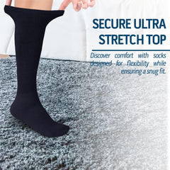 Diamond Star over-the-calf navy socks pair with pants and uniforms