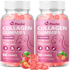 DIAOLAI 5-Type Collagen Gummies front view for daily beauty support.