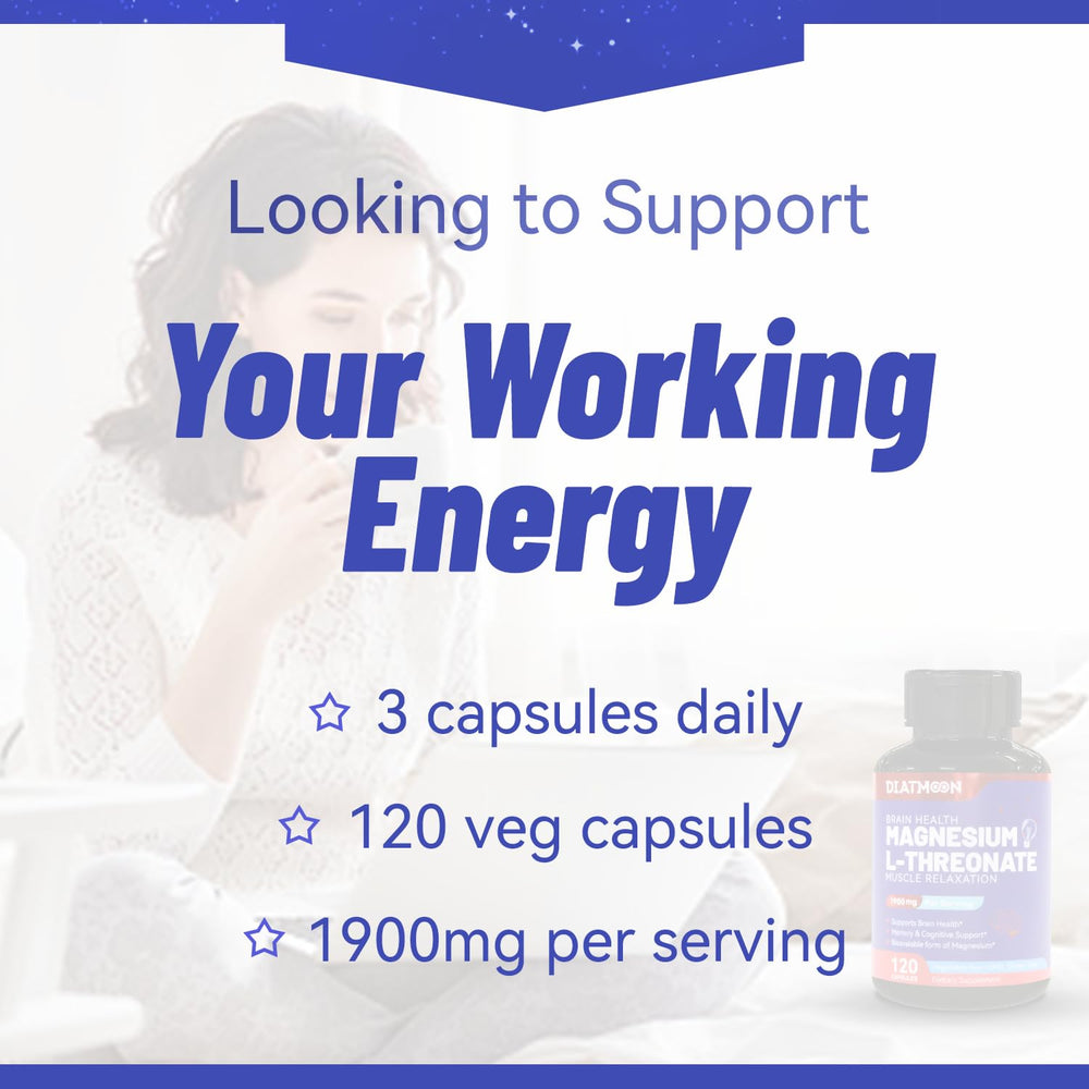 DIATMOON Magnesium L-Threonine gluten-free seal emphasizing quality