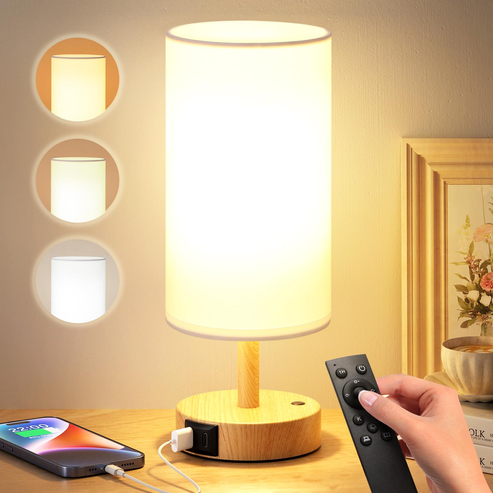 Dicoool light therapy lamp 10000 lux brightens windowless spaces for mood support.