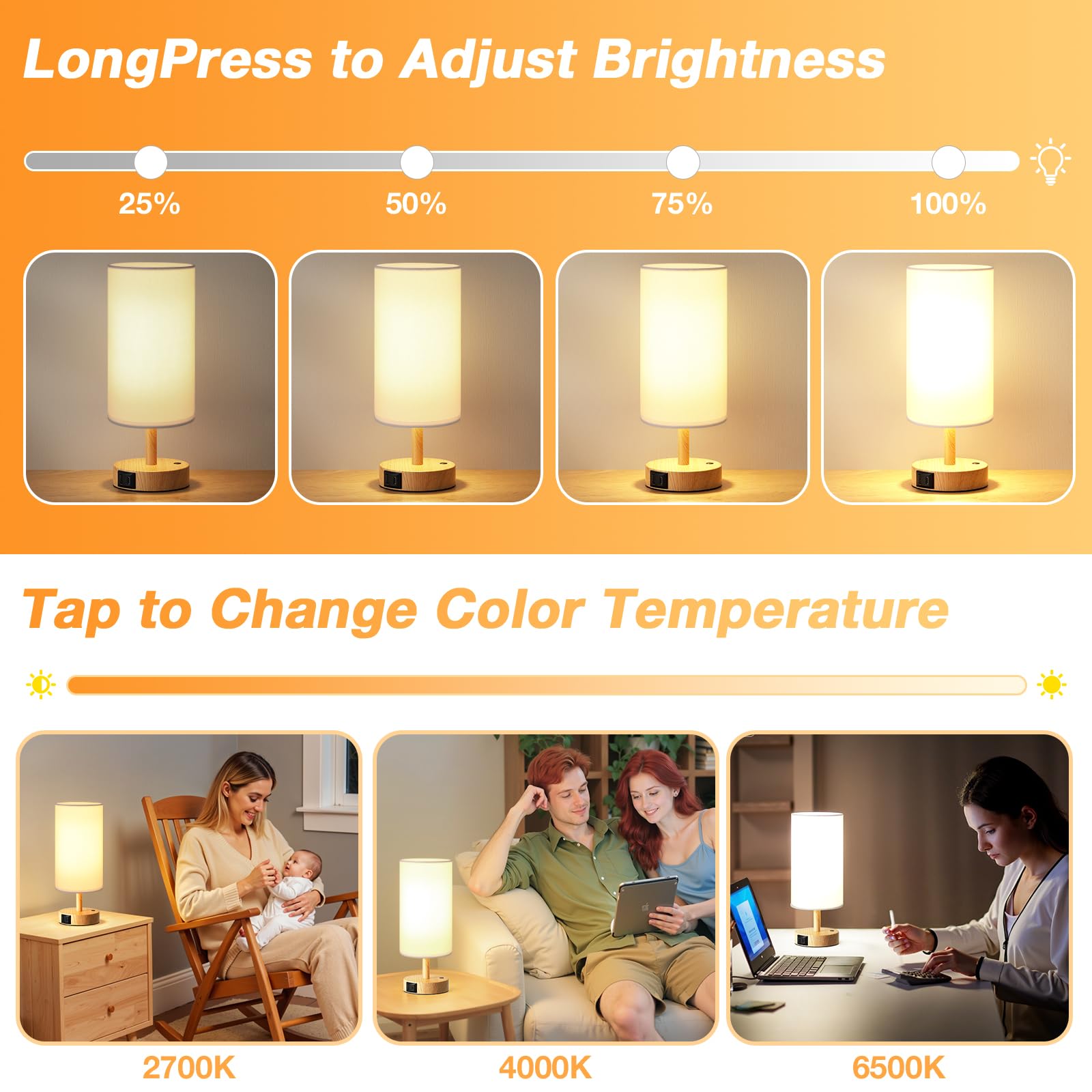 Dicoool lamp offers warm to cool color temperatures for any mood.
