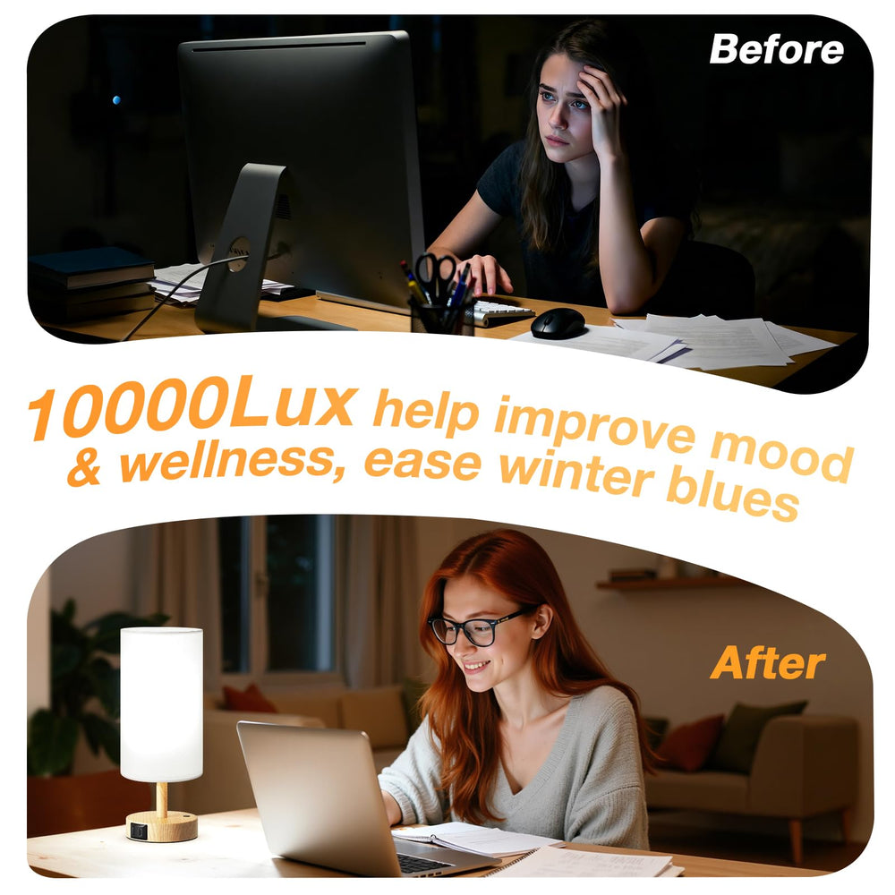 Dicoool CRI >95 lamp shows true colors for makeup and reading.