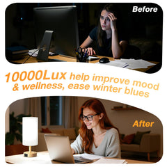 Dicoool CRI >95 lamp shows true colors for makeup and reading.