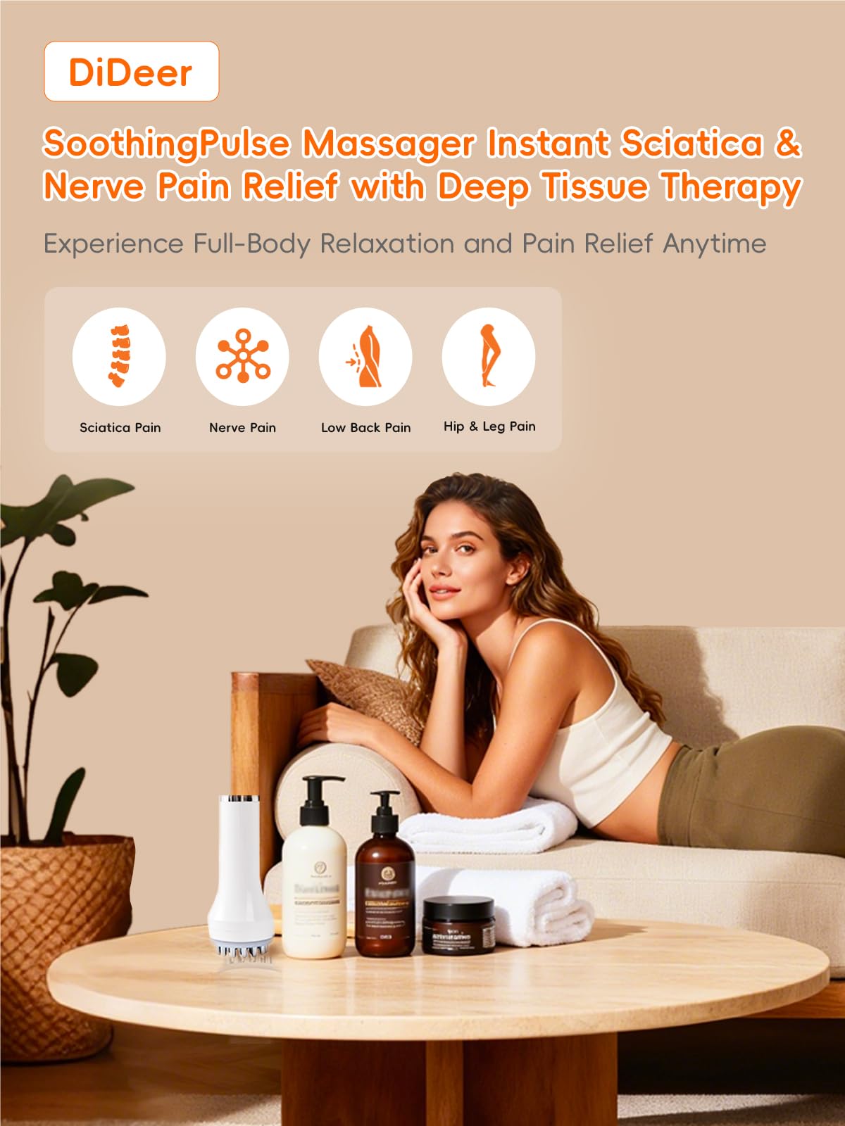 DiDEER Deep Tissue Percussion Therapy for sore areas and tension