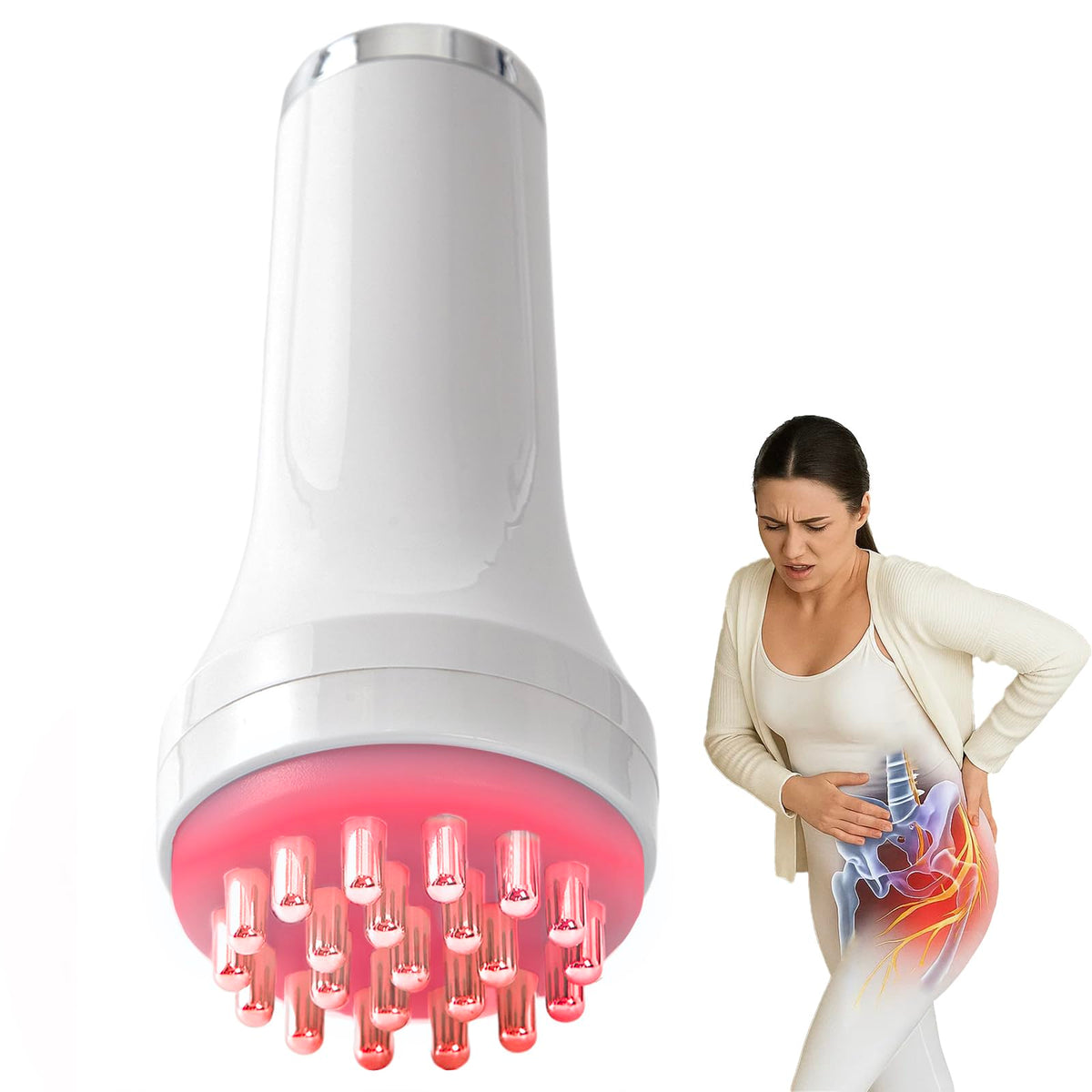 DiDEER Sciatica Pain Relief Massager targeting the sciatic nerve for targeted relief