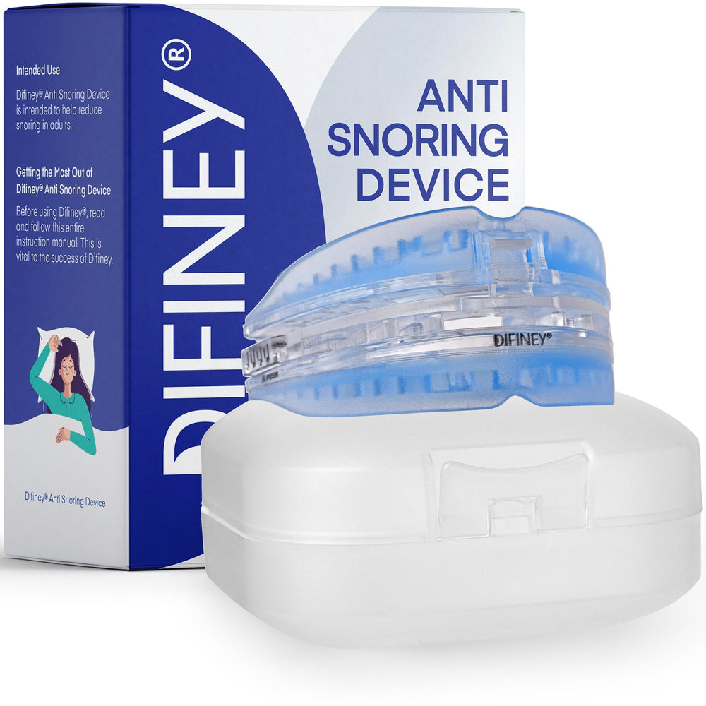 Difiney Anti Snoring Device travel case keeps gear organized during trips.