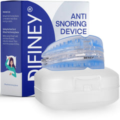 Difiney Anti Snoring Device travel case keeps gear organized during trips.
