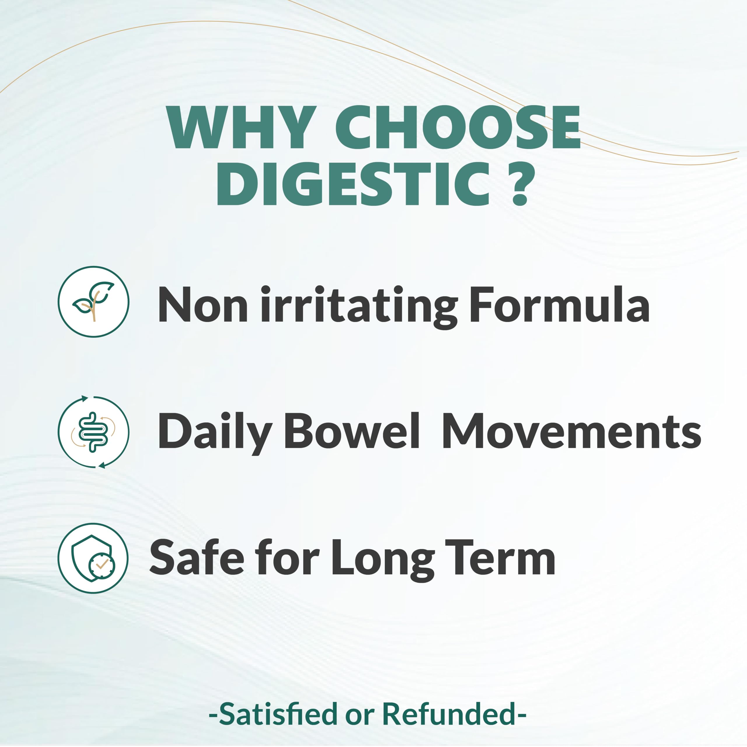 Digestic easy-to-swallow capsules offer convenient daily support for regularity.