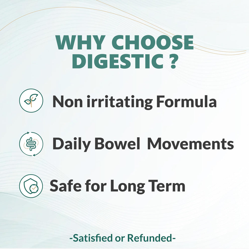 Digestic easy-to-swallow capsules offer convenient daily support for regularity.