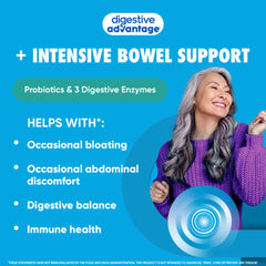 Digestive Advantage 96-day supply box showing probiotic and enzyme details