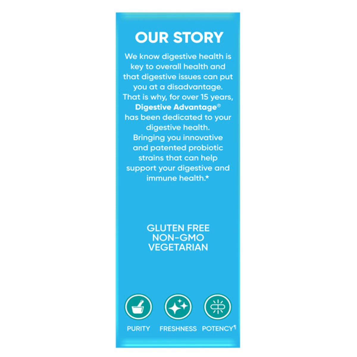Digestive Advantage daily probiotic capsules arranged for easy daily routine
