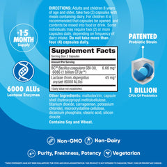 Patented probiotic shell keeps bacteria alive in Digestive Advantage capsules.