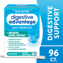 Digestive Advantage probiotic capsule bottle close-up emphasizing immune support