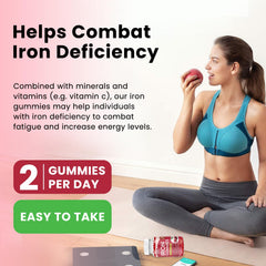 Dilib Iron Gummies on the kitchen counter for simple routine.