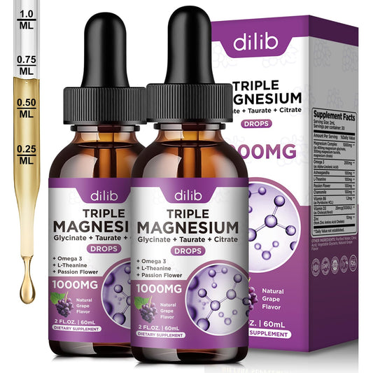 Dilib 2 pack bottle of liquid magnesium for daily wellness
