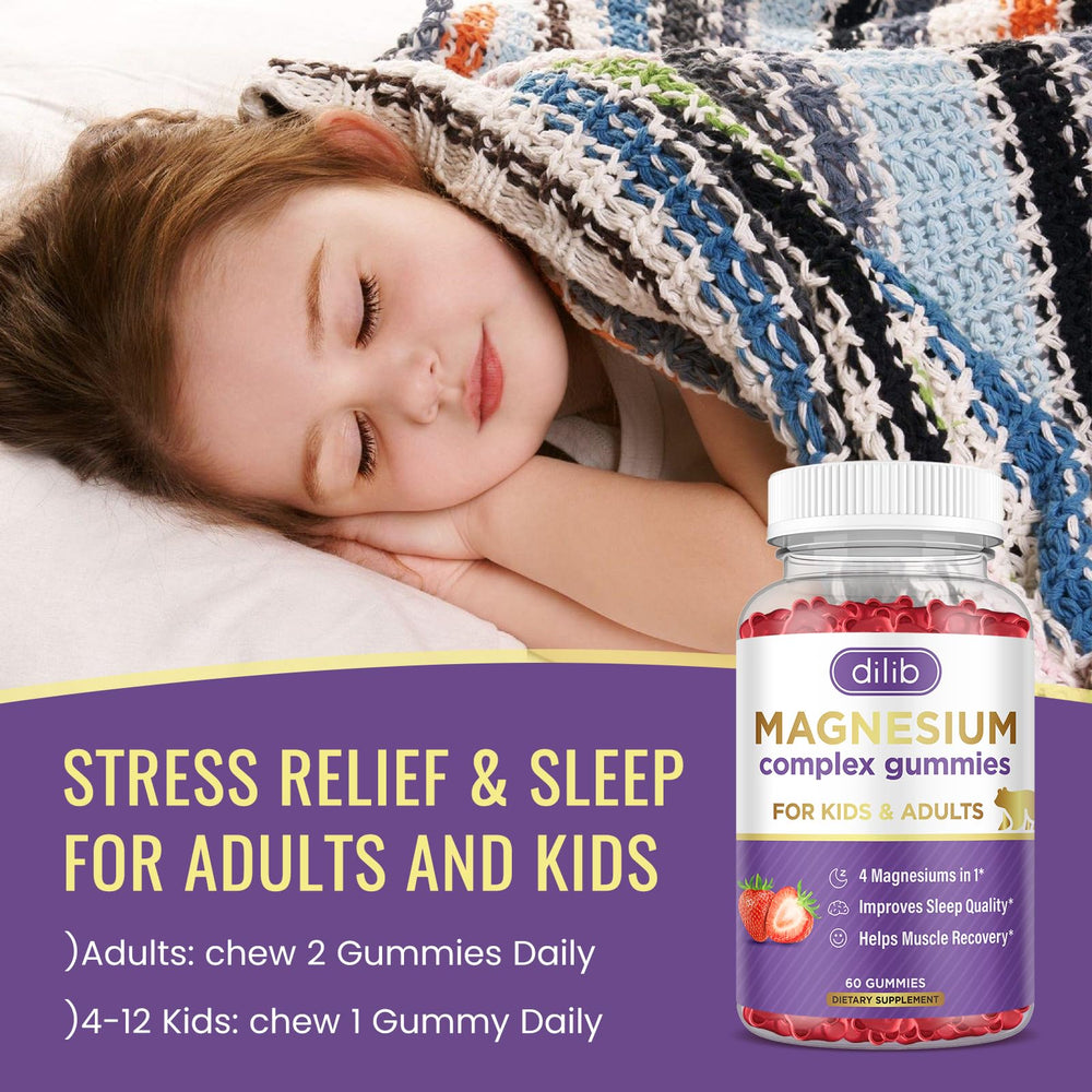 Dilib kid-friendly vegan gummies suitable for ages 4 and up.