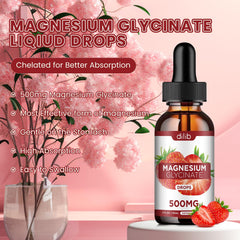 Dilib drops being poured for convenient, easy-to-dose magnesium during calming routines.