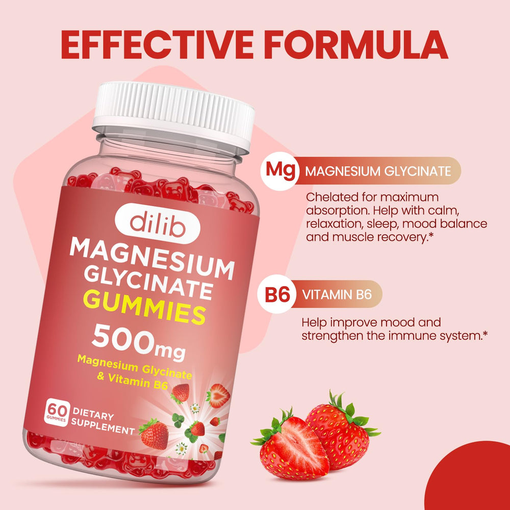 Dilib Gummies strawberry flavor close-up highlighting tasty, vegetarian-friendly mood support
