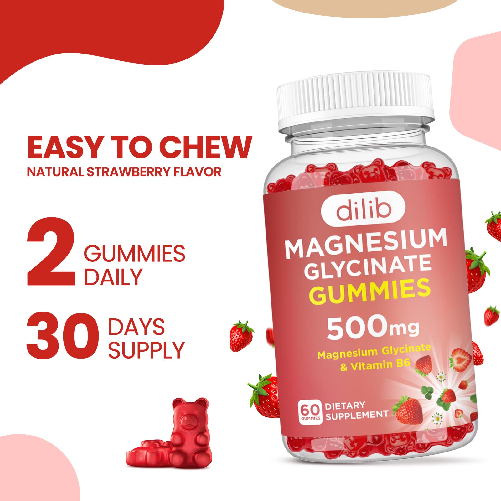 Dilib Gummies vegan-friendly icon communicates plant-based compatibility