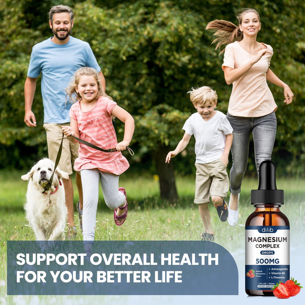 Dilib strawberry flavored magnesium drops for easy daily intake