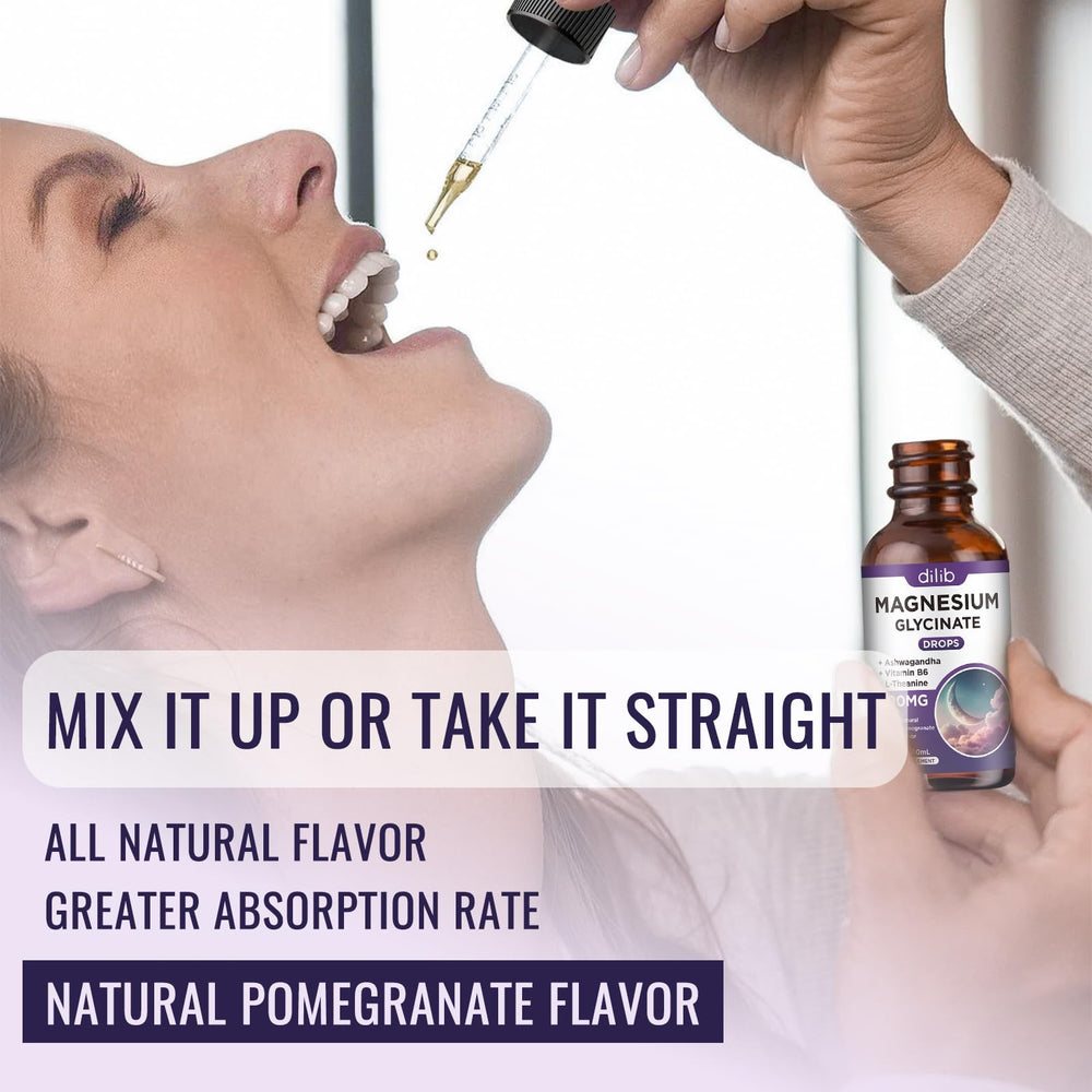 DILIB magnesium glycinate drops in pomegranate flavor taste pleasant