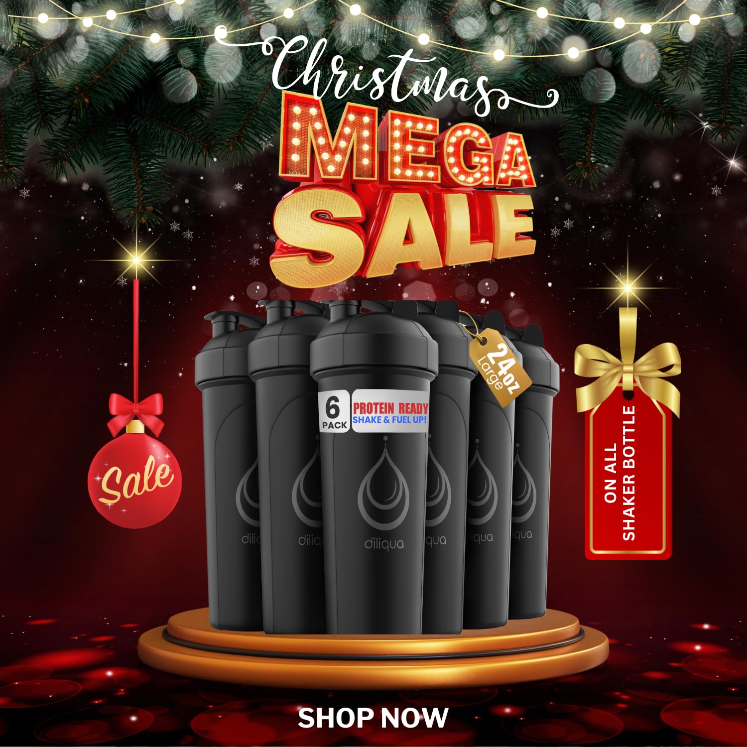 Diliqua 20oz shaker is dishwasher-safe for fast cleanup.