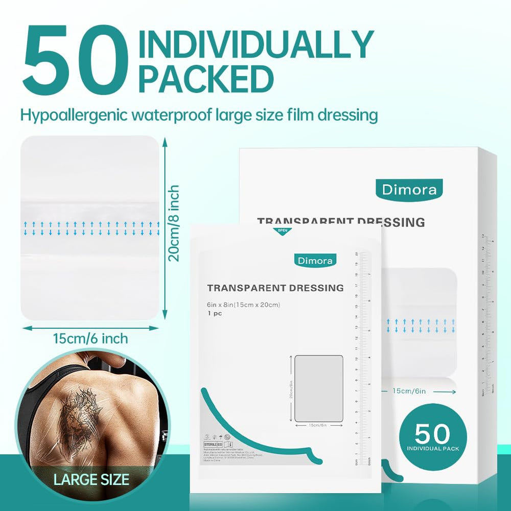 Dimora clear wound dressing is large, easy to cut, and flexible.