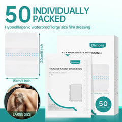 Dimora clear wound dressing is large, easy to cut, and flexible.