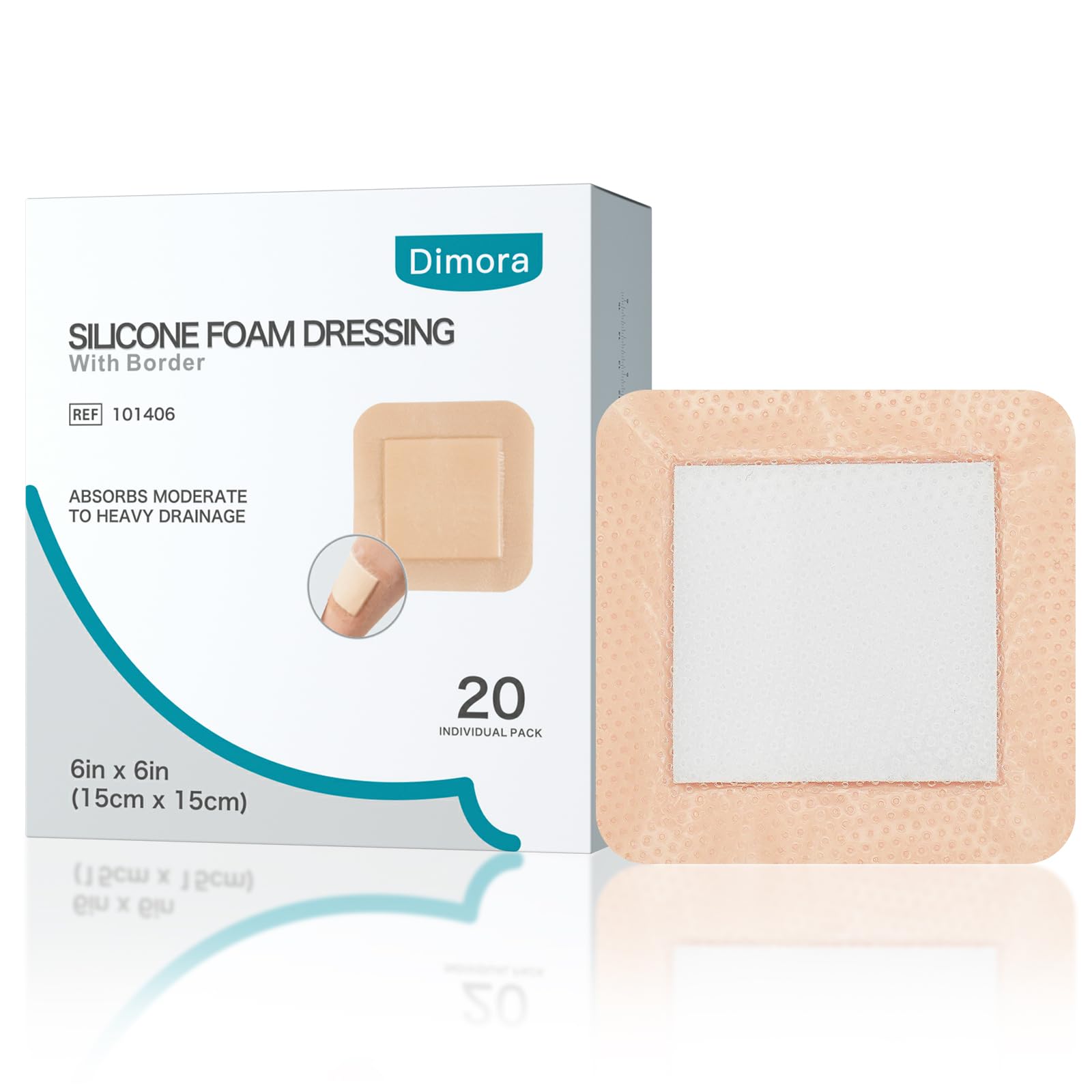 Dimora silicone foam dressing with border adhesive provides gentle protection for wound care.