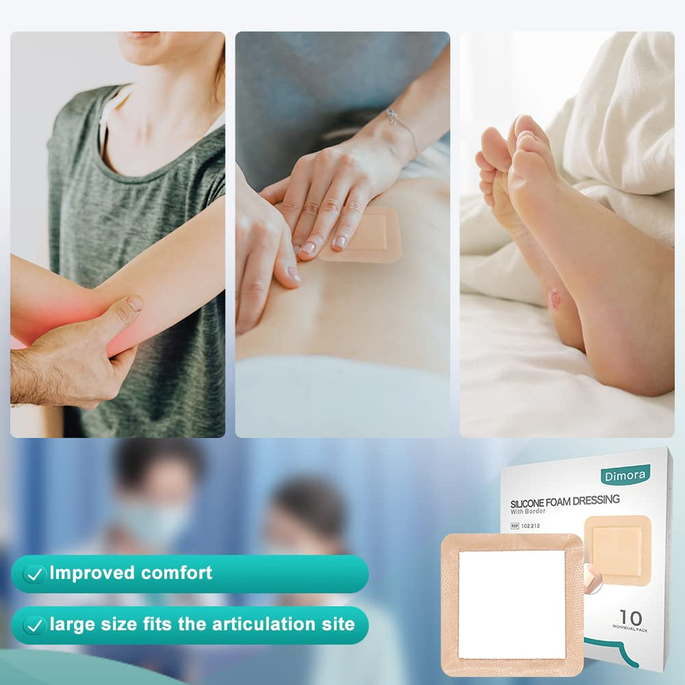Dimora border adhesive 6x6 demonstrates secure, gentle adhesion.