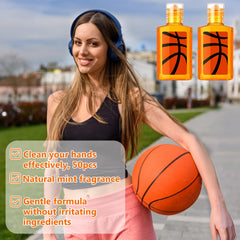 Dimsile birthday sports gift features portable sanitizer for celebrations.