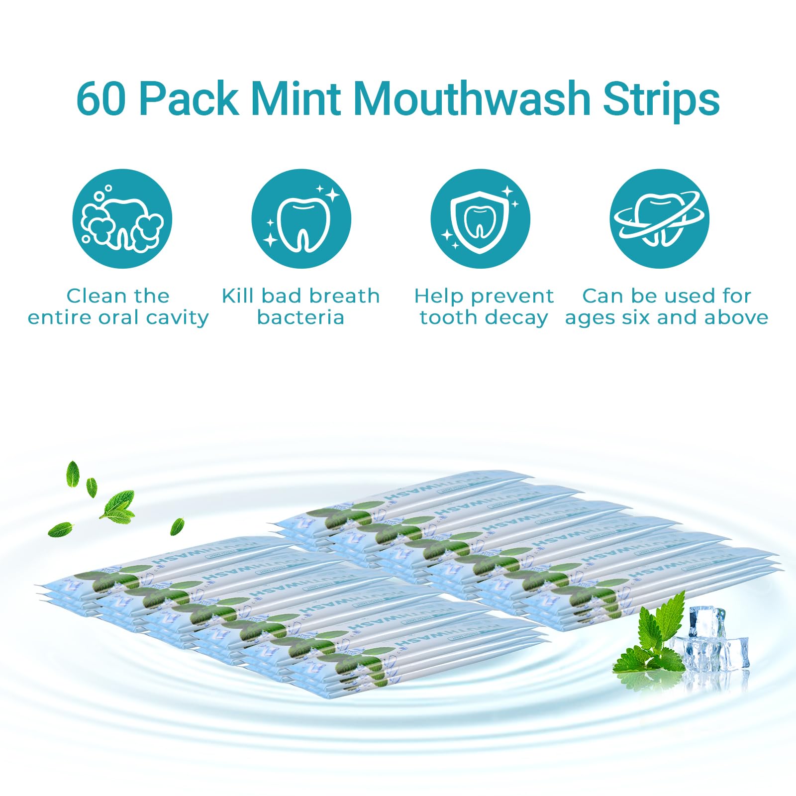 DincherBel mint sachet, portable single-use packaging for fresh breath.