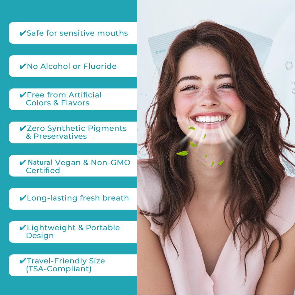 DincherBel mouthwash swish for instant freshness after meals.