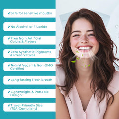DincherBel mouthwash swish for instant freshness after meals.