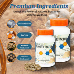 Dislafarm Transfer Factor cow colostrum on label for natural immune foundation.
