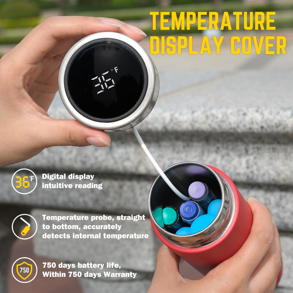 Insulin cooler case outdoors showing blue gel pack for long-lasting cooling