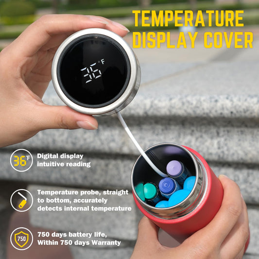 Insulin cooler case outdoors showing blue gel pack for long-lasting cooling