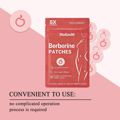DiuGouNi Berberine Patches external-use label and safety note.