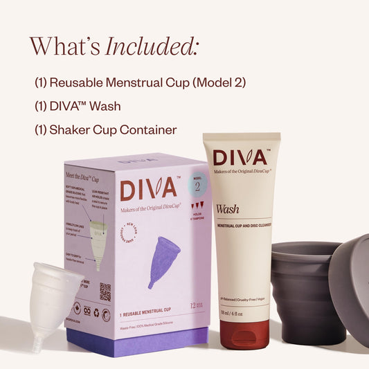 DIVA Cup capacity equals five tampons for medium to heavy flow days