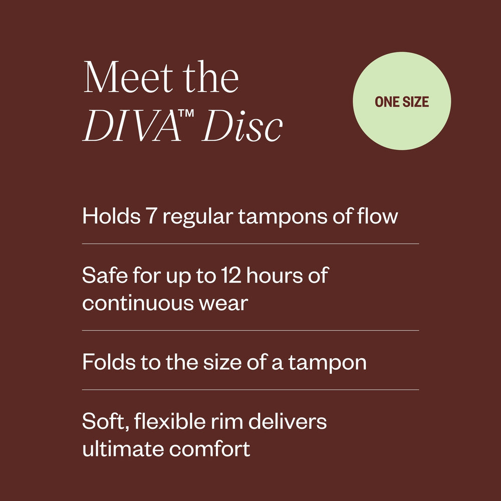 Soft DivaDisc rim and silicone texture for easy insertion